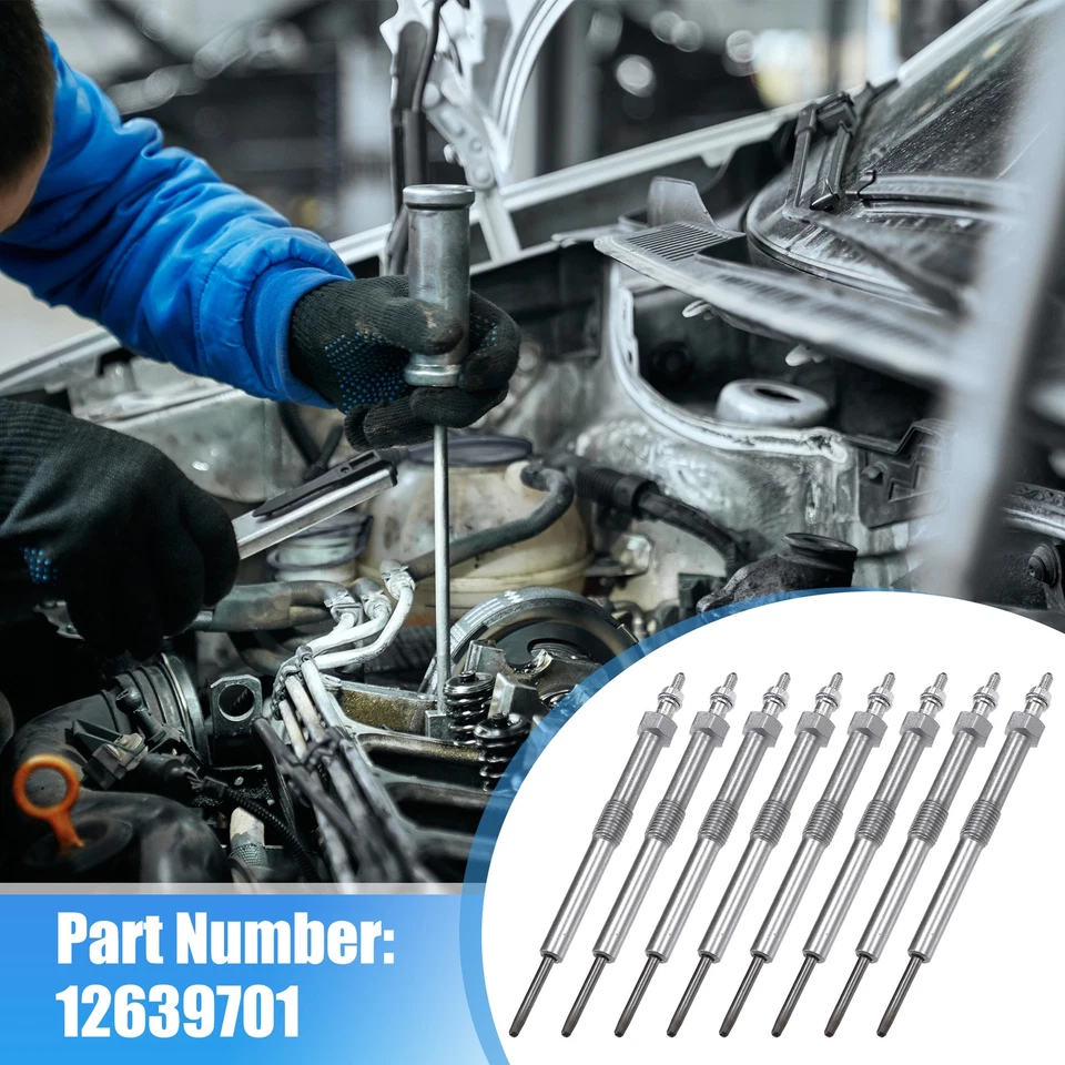 8 piezas bujías incandescentes diésel No.12639701 para Chevrolet Express 2500 06-16 para GMC Foto 3 de 4