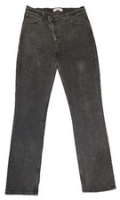 Women s Abercrombie Fitch Straight Ultra High Rise Black Jeans Size 31 / 12