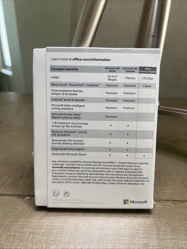 Microsoft Office Home Student 2019 ONE (1) Device Key Windows PC/Mac NEW SEALED - Bild 2 von 4