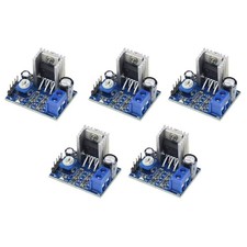 5Pcs Audio Amplifier Board Module Mono 18W 6-12V with Volume Adjustment Knob