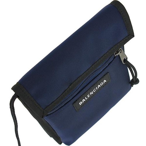 Balenciaga Explorer Pouch Strap Navy Nylon Crossbody Bag Auth - Bild 14 von 24