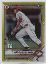 2021 Bowman Draft 1st Edition Yellow Foil 75/75 Matheu Nelson #BD-103 1n2k