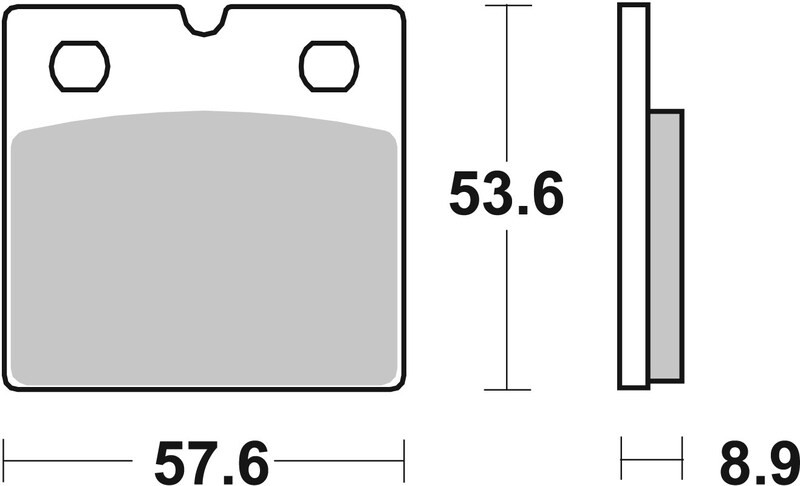 Plaquettes de frein Brembo 07BB21SA métal fritté pour moto route