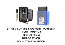 Diy Oem Bundle For 2016-20 Rx350 Rx450h Smart Key Hyq14fbb Inc Key Cutting