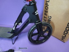 HUDORA BigWheel 230  Scooter Komfortabler Aluminium Cityoller Roller schwarz rot