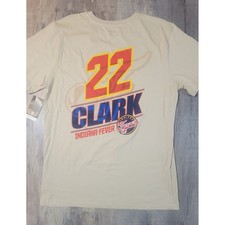 WNBA Indiana Fever Caitlin Clark 22 Graphic T-Shirt Tan Large NEW