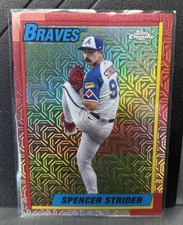 2025 Topps Silver Pack Mojo Refractor Spencer Strider #T90C-107 Atlanta Braves