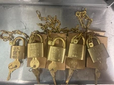 WWII US Set Eagle Lock Key Footlocker