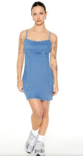 Women's Forever 21 Blue Bodycon Cami Mini Dress Size XL - Picture 5 of 14