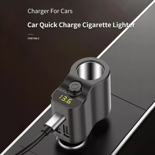 80W car cigarette lighter socket Splitter Car Charger Adapter USB C Type PD port - Picture 6 of 8