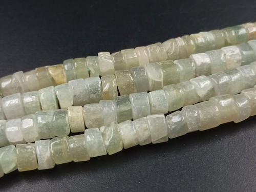 Natural Multi-Color Heishi Disc Tire Beads Smooth Gemstone Loose Plain Beads - Picture 27 of 58