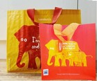 SAINSBURYS RELIABAG Twin Pack Bundle Reusable Shopping Bags ORANGE YELLOW NEW