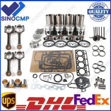 V1501 V1501T Engine Rebuild Kit & 4x Con Rods For Kubota L345 L345DT Tractor