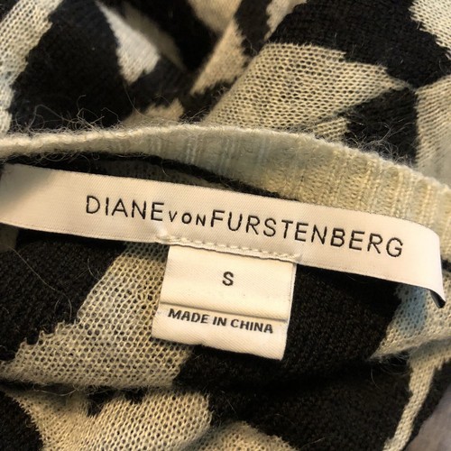 diane von furstenberg sweater dress womans small fiorella wool mohair blend 824 - Picture 4 of 5