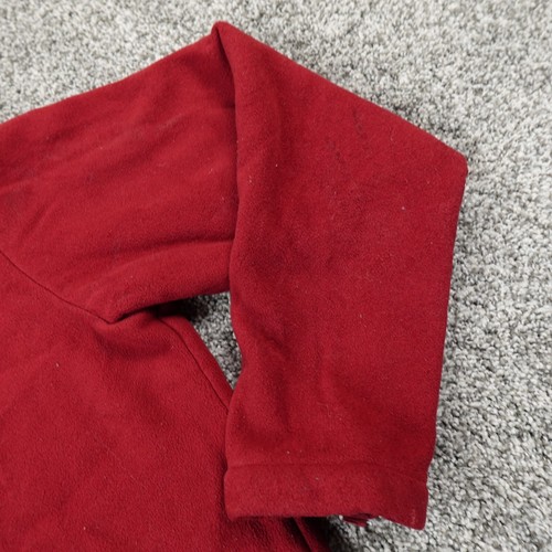 North Face Sweater Boys Large 14/16 Red Fleece Outdoor Zip Sweatshirt Casual - Picture 11 of 18