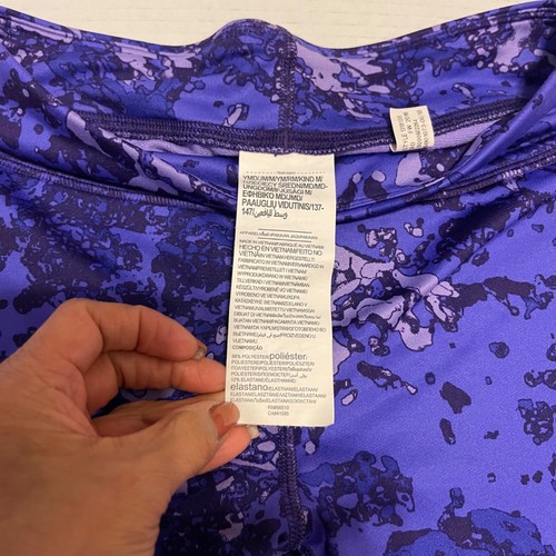 Under Armour Girls Purple Leggings Flannel Lining Size Tag Missing Refer to Pic. - Picture 5 of 15