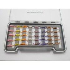40 Shrimp Trout Flies Boxed Set, Various colours & Patterns Fly Fishing
