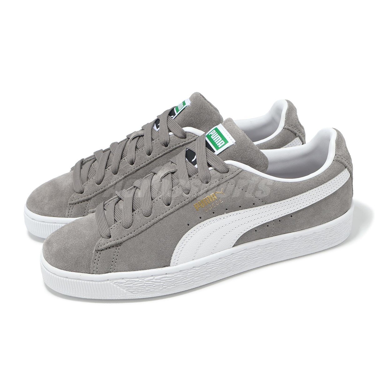 Puma Suede Classic Gray White Men Unisex Casual Lifestyle