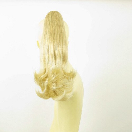 Hairpiece ponytail smooth golden blonde wick very light blond 8/24bt613 peruk - Imagen 3 de 8