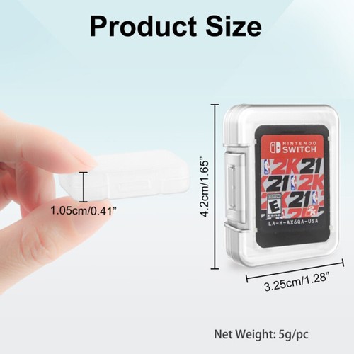 10PCS Portable Single Game Dedicated TF Card Storage Holder Mini Case Protec _yi - Afbeelding 4 van 6