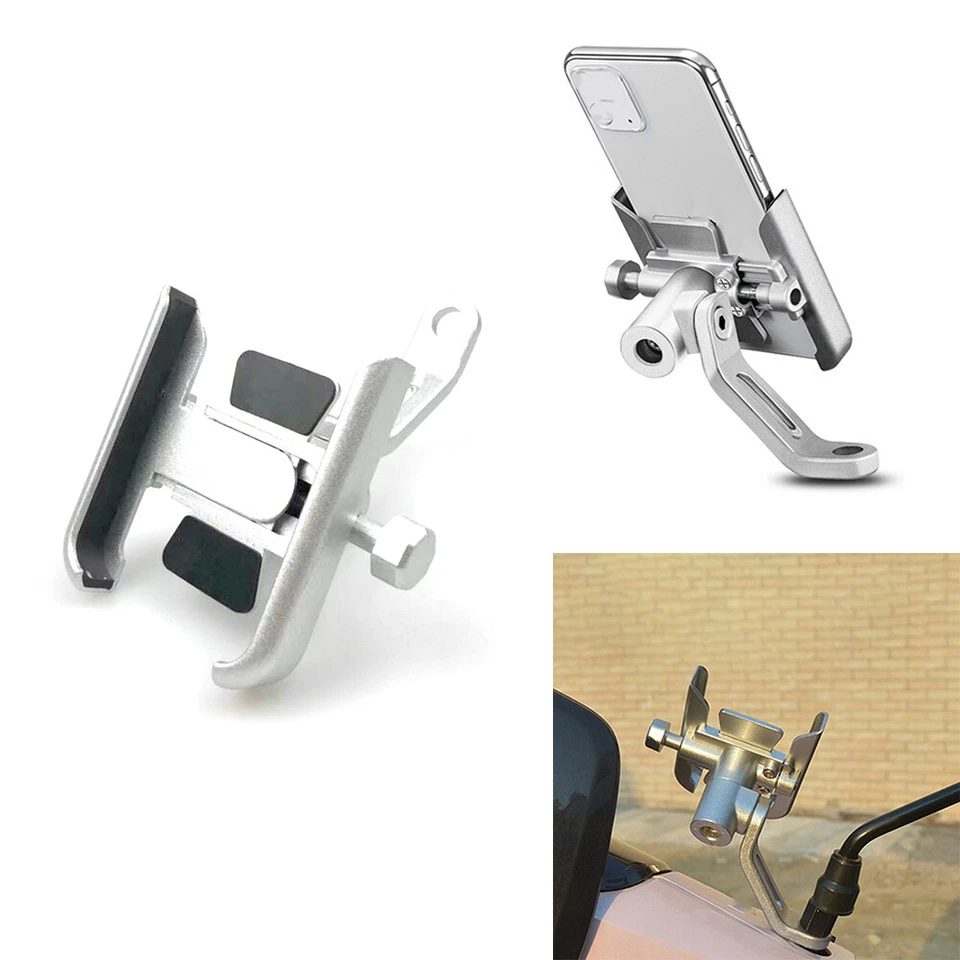 Motorcycle Cell Phone Holder for Yamaha Road Star MM Roadliner S Virago 250 Foto 3 de 4