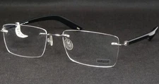 Inface Danish Design if1620H 032 Silver Black RARE EYEGLASSES TITANIUM 56-17-145