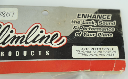 Slimline Compact Pitts Muffler 3218 Fits O.S .40/46SF FX .46AX TT Pro 40/46 - Picture 2 of 3