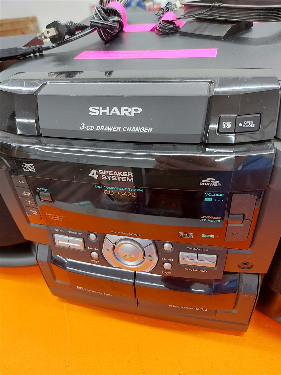 **FOR PARTS** Vintage Sharp CD-C422 Mini Component System **READ