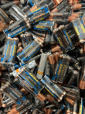 Assorted Alkaline 1.5V Sealed AAA Batteries - Bulk - Lot Size 10/20/30/40/50/100