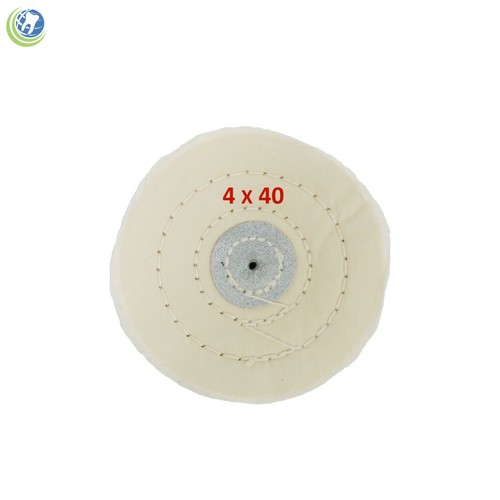 2-Pack Muslin Buffing & Polishing Wheels - 5" Diameter, 50 Ply, Tapered Shank For Dremel