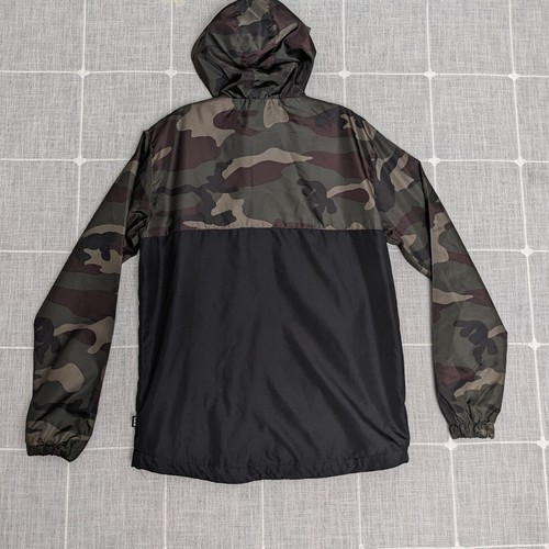 CSG Champs Sports Jacket Mens Small Green Black Como Zip Hoodie Camouflage - Picture 2 of 20