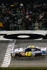 Jimmie Johnson Hand Signed 12x8 Photo Nascar Autograph 5