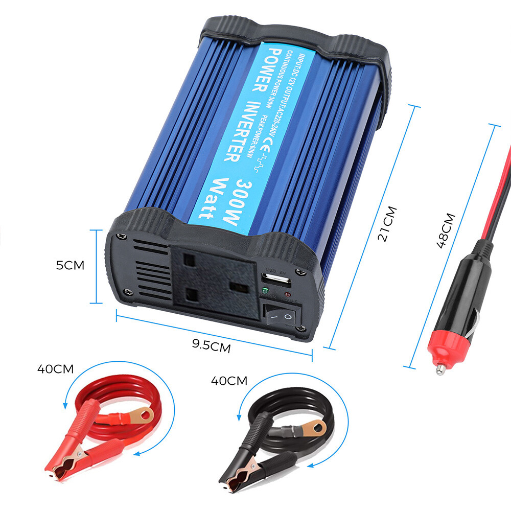 300W Power Inverter Car Converter Adapter Charger DC 12V to AC 230V 240V UK NEW eBay