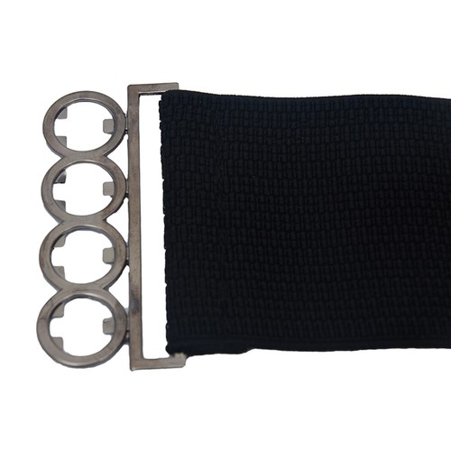 Womens Fashion Elastic Cinch Belt 3" Wide Stretch Waist Band Clasp Buckle - Picture 10 of 14