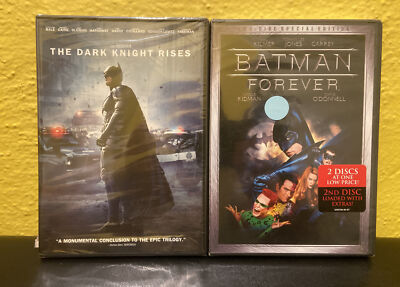 The Dark Knight Rises Batman Forever dvd  New Sealed