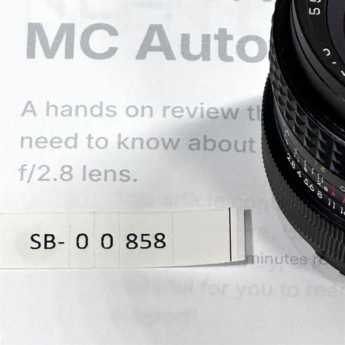 Lente Promaster MC Auto 28 mm f1:2,8 de colección con una tapa y filtro Hoya 55 mm - Imagen 7 de 7