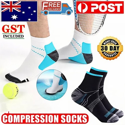 Plantar Fasciitis Foot Pain Relief Sleeves Heel Ankle Sox Compression Socks Mens - Bild 3 von 33