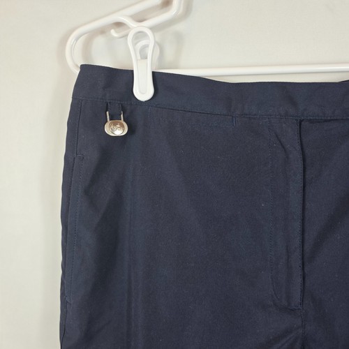 Liz Claiborne Golf Short Women's Size 12 Navy Blue Bermuda Coolmax Polyester NEW - Picture 3 of 13