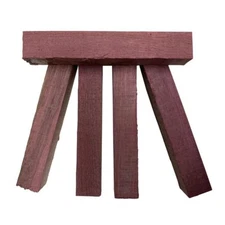 5 Pcs, Purpleheart Pen Turning Blanks 3/4x 3/4x 5 Carving Wood- Free US Shipping