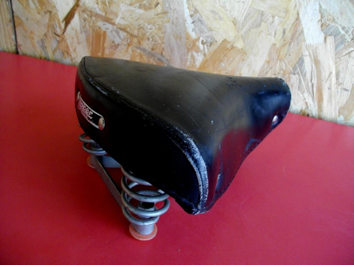 Selle Vélo Ancienne En Cuir Lepper – Bon état Général, Manque Un Rivet