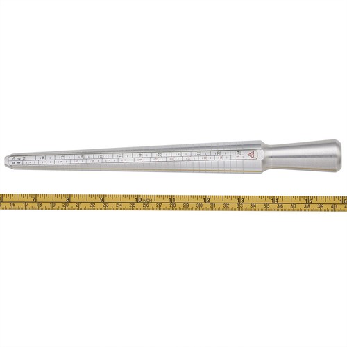 Hollow Aluminium Ring Size Sticks Ring Mandrel DIY Jewelry Ring Making 250x25mm - Picture 8 of 10