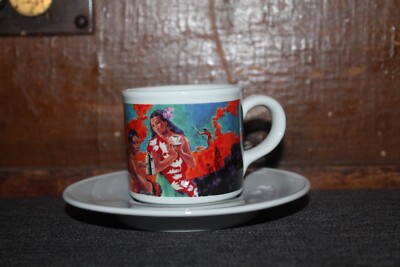 Lavazza Cafe des Arts Espressotasse mit Unterteller Tognana Italien