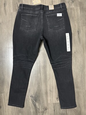 NWT BKE Buckle Jeans Women s Washed Black Gabby High Rise Curvy Fit Skinny 36