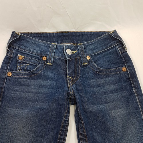 True Religion Julie Womens Skinny Jeans Denim Size 24 Dark Wash Pants 99% Cotton - Picture 6 of 11
