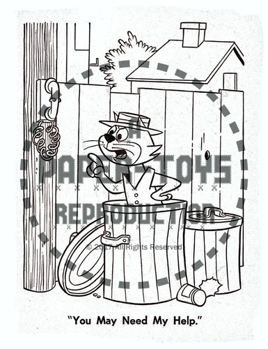 VINTAGE REPRINT - 1961 - TOP CAT COLORING BOOK SAMPLER - REPRODUCTION - Picture 12 of 12