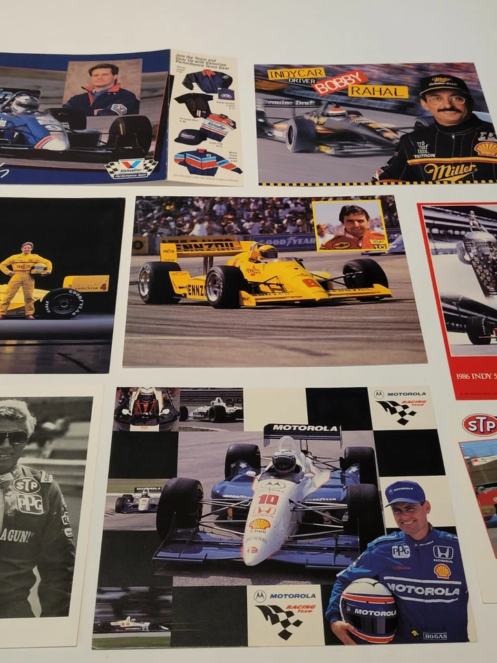 Vintage 1980s-1990s Different STP Racing Team Indy 500 Postcard Handout Lot #2 - Image 4 of 4