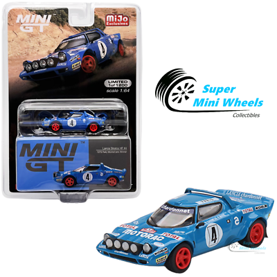 Mini GT 1:64 Lancia Stratos HF #4 1979 Rally MonteCarlo