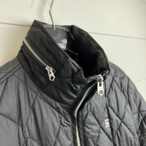 G-STAR RAW Meefic Quilted Overshirt Jacket Men Small Black - Picture 6 of 22