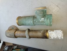 22HH17 GERBER BRASS TUB DRAIN PARTS, GOOD CONDITION