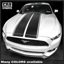 Ford Mustang 2015 2016 2017 Over The Top Sport Stripes Decals (Choose Color)